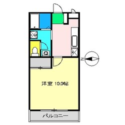 ヴィラ･アンソレイエ十津の物件間取画像